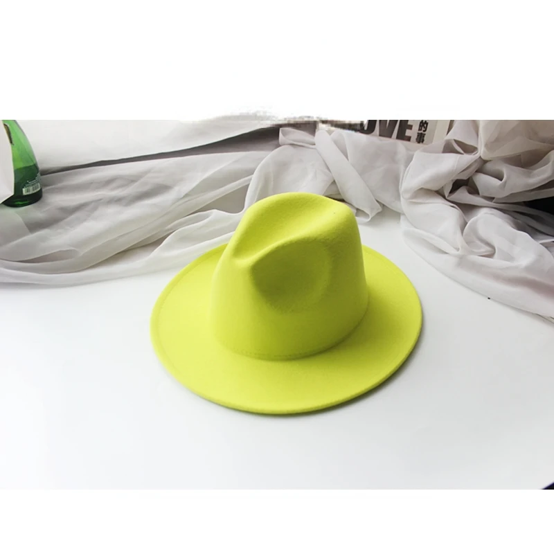 Women's Autumn & Winter Felt Fedora - Wide Brim Retro Hat