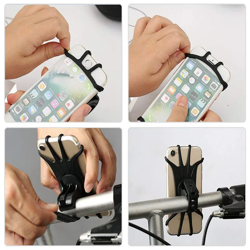 360° Removable Phone Holder Universal Phone Mount for Bicycle Motorcycle Scooter Phone Mount for 4" to 7" all Smartphones