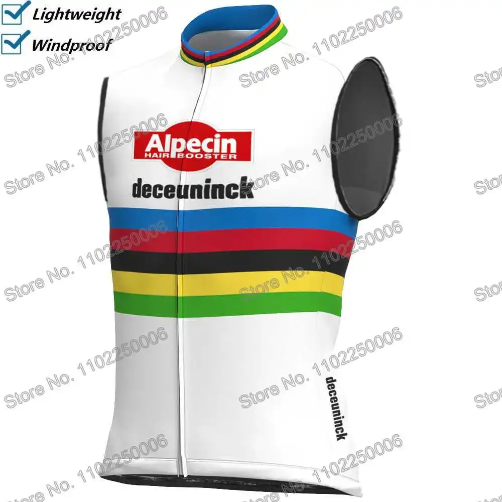 Description Picture 5 of itemAlpecin Deceuninck 2024 Cycling Vest Windbreaker Men Wind Vest Summer Road Race Bike Jersey Sleeveless MTB Women Bicycle Jacket