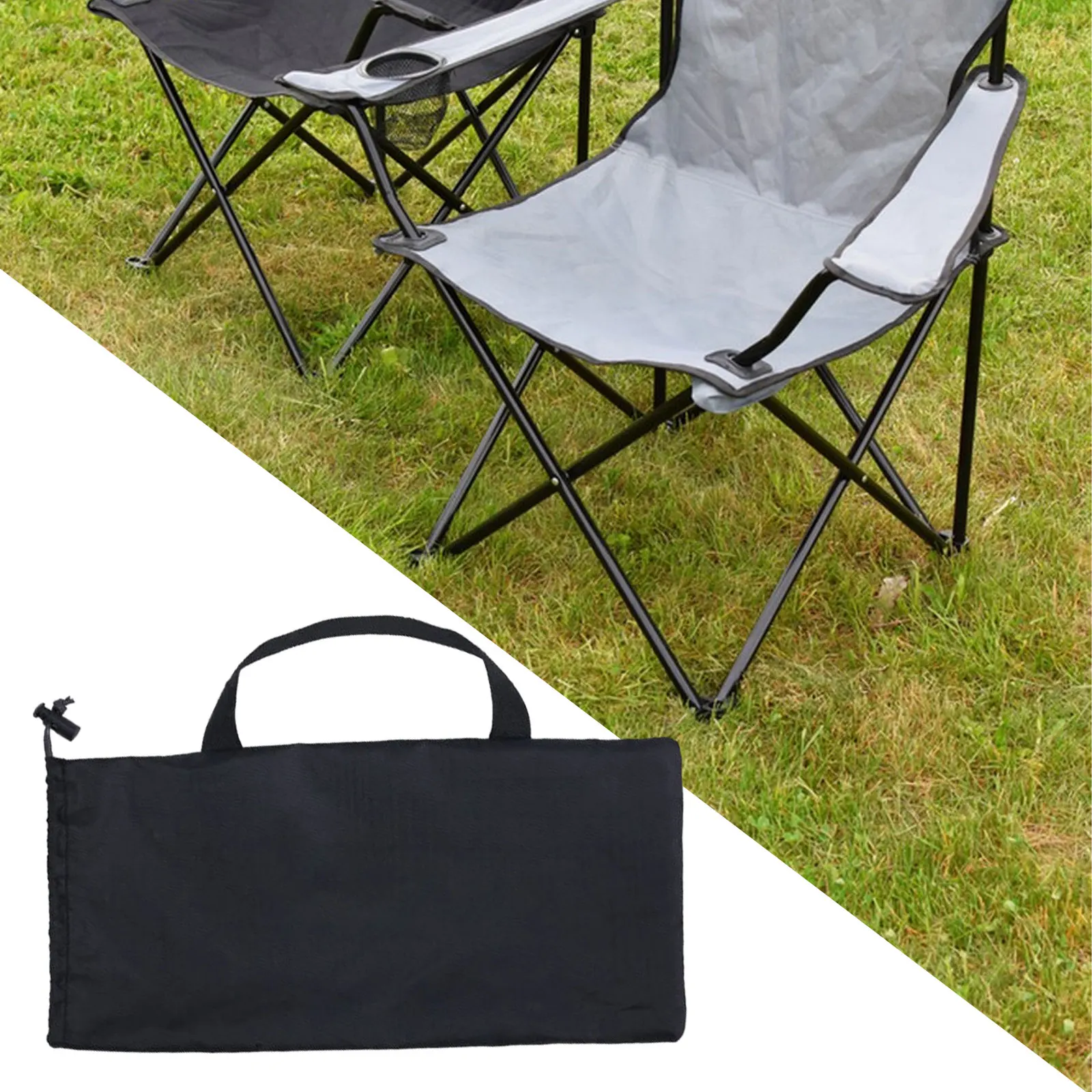 Outdoor Fishing Chair Bag Foldable Stool Camping Chair Hiking Fishing Beach Picnic Storage Case for Hiking Travel Beach