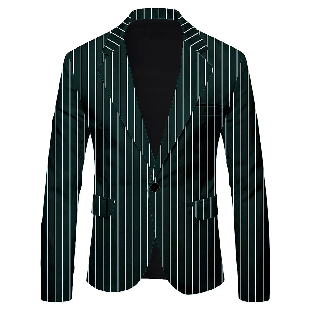 Hot New Fall Formal Suit Blazer Men Casual Suit Coat Business Blazer Collared Long Sleeve Coat Male Button Tops