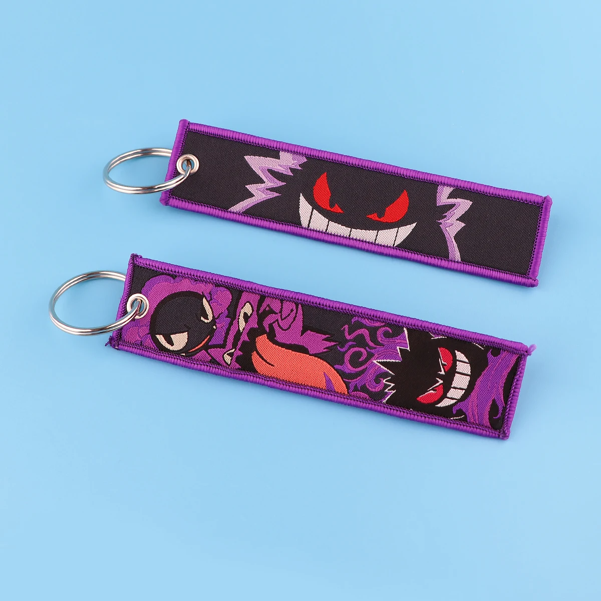 Anime Keychain Gengar Cute Key Tag for Car Motorcycles Keys Holder Keyring Women Men Fashion Jewelry Accessories Gifts 1PCS