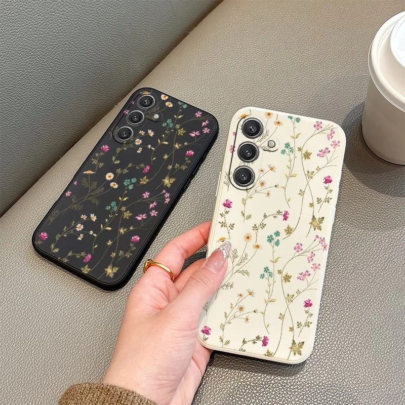Floral Painted Silicone Soft Cover