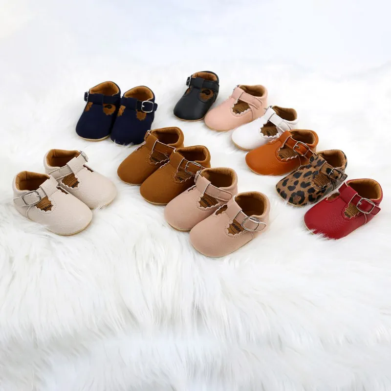 Baby Leather Shoes Spring Autumn Leopard Print First Walkers
