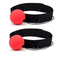 Children's Boxing Reflex Training Ball with Headband for Improved Focus and Coordination (2 Set Boxing Ball)