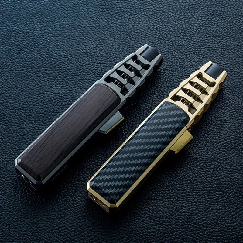 Gas lighter Kitchen BBQ cigar big jet flame fire torch outdoor camping lighter mans tools without butane gas lighters smoking