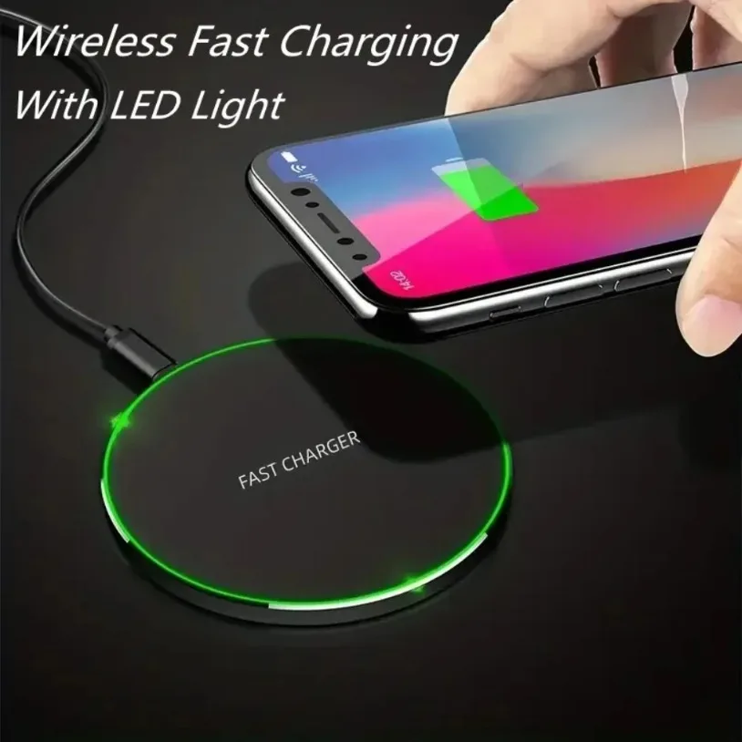 200W Wireless Charger Pad Stand Fast Charging Station for Apple iPhone 16 15 14 13 12 Pro Max Samsung Galaxy S24 S23 S22 Xiaomi