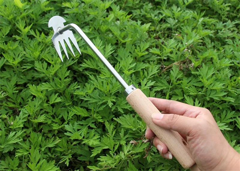 Description Picture 4 of itemGarden Weeding Tools Hand Weeder Tool Weed Puller Tool Weed Remover Stainless Steel Uprooting Weeders With Long Handle New