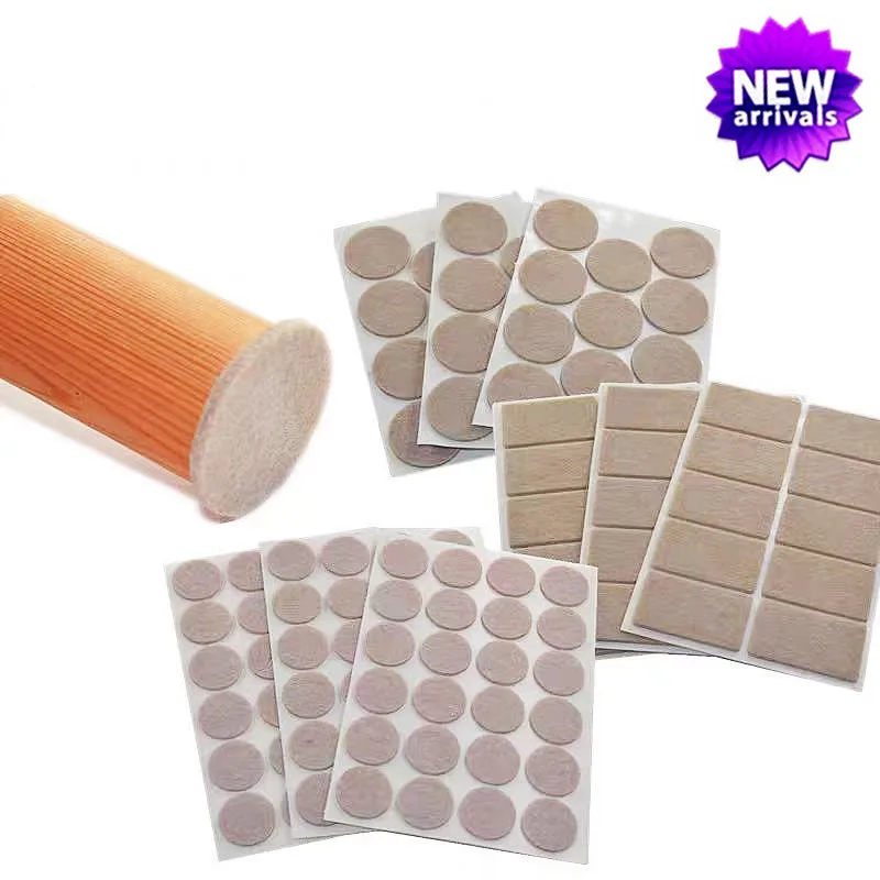 Durable Felt Chair Leg Pads - Scratch-Proof, Non-Slip, Self-Adhesive Floor Protectors