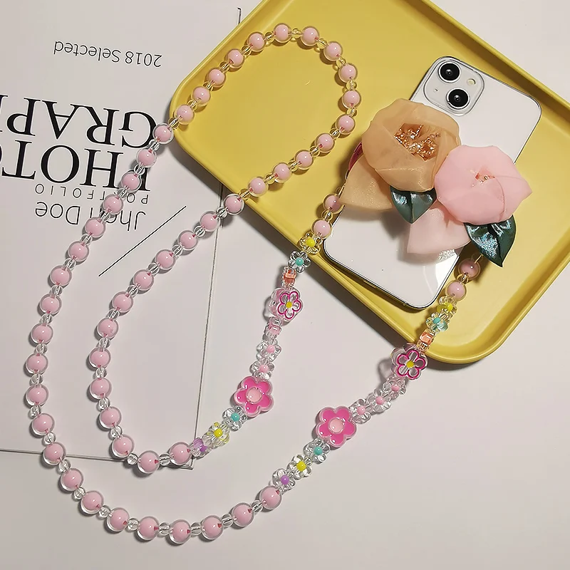 

Браслет ручной работы с длинным диагональным перекрестным бусином, подвеска из круглых бусин, ремешок с маленьким свежим жемчугом, цепочка-шнурок