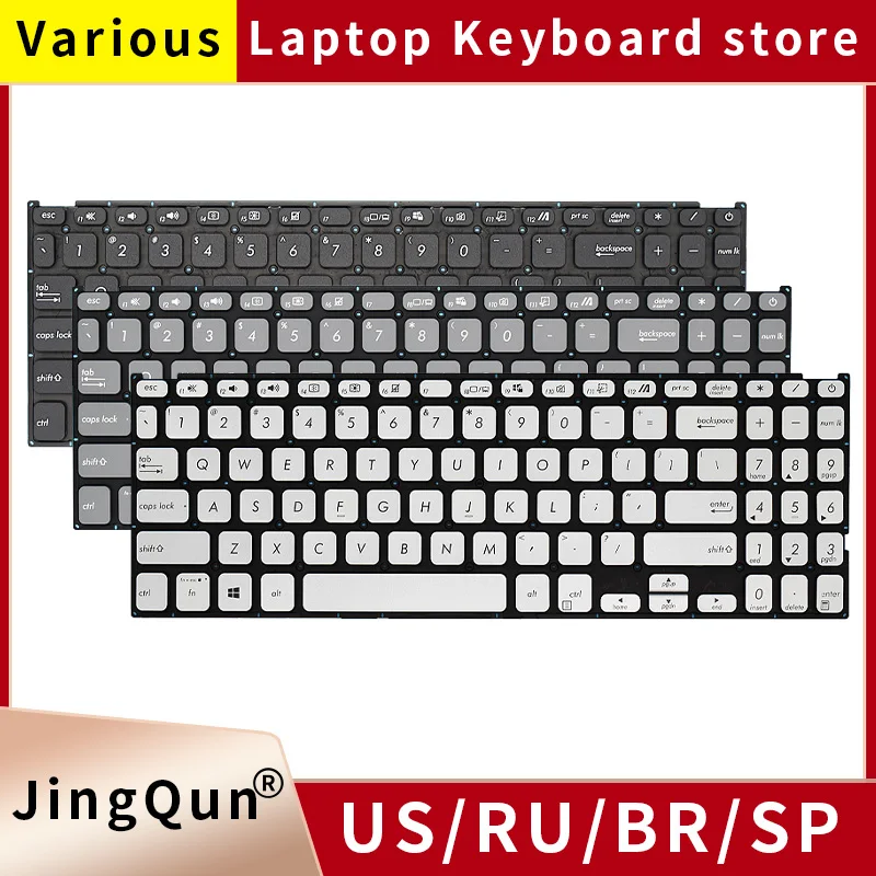 Teclado para Asus Vivobook sp Russo br Laptop Asus Vivobook X515 X515da X515ea X515j X515ja X515ua X515ma Fl8700f Fl8700 Fl8700fb Novo