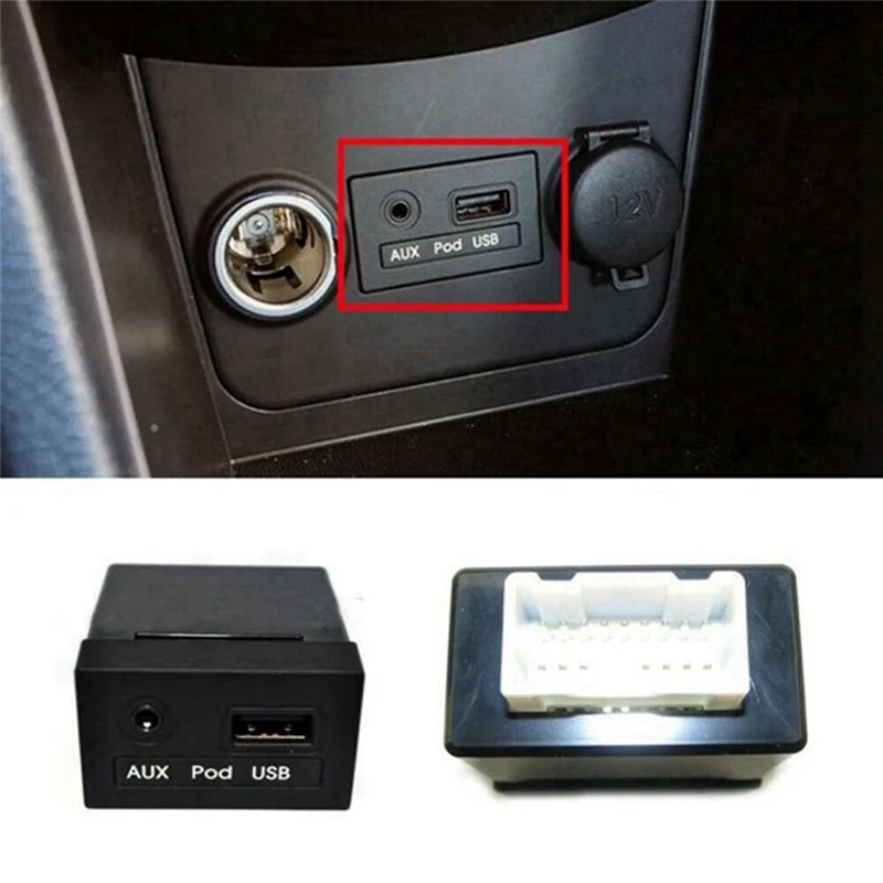 96120-3X000 USB 포트 소켓 AUX 포트 어댑터 자동차 현대 Elantra MD 2011-2013 예비 부품 액세서리
