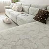 Polar Fleece Flower Jacquard Sofa Cover Is Soft and Comfortable for All Seasons, Anti-Cat Scratch Breathable Sofa Cover 3