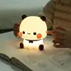 Kawaii Panda Led Night Light Lamp Cute Cartoon Pat Lamp Animal Bedroom Decorative Living Room Dolls Gifts kids Baby Night light 4