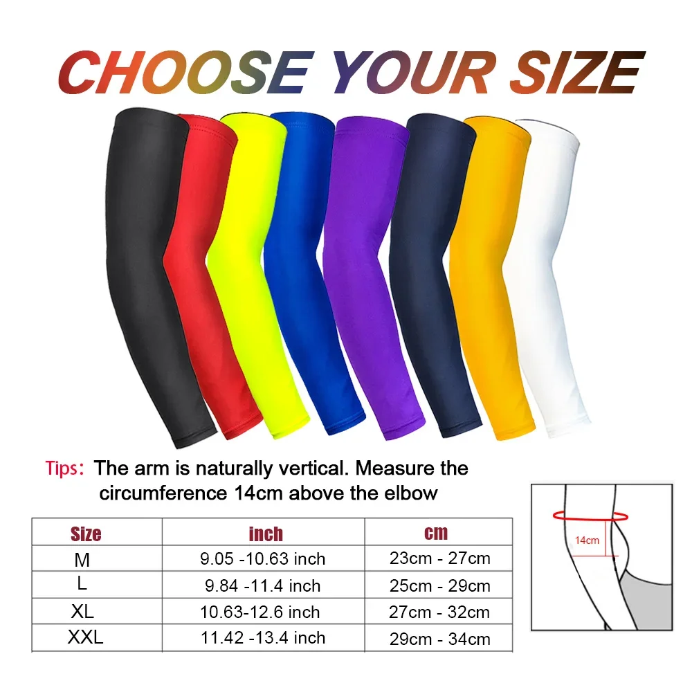 1PC Breathable Sunscreen Arm Warmers Basketball Cycling Fishing Mountaineering Running Arm Sleeve Extended Elbow Pad Wrist Guard sun protection arm sleeves arm sleeves cooling arm sleeves