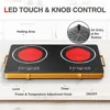4400W Electric Cooktop 220V Double Burner Electric Ceramic Stove Household Cooker Infrared Ceramic Cooktop Multi-Head Stove 5