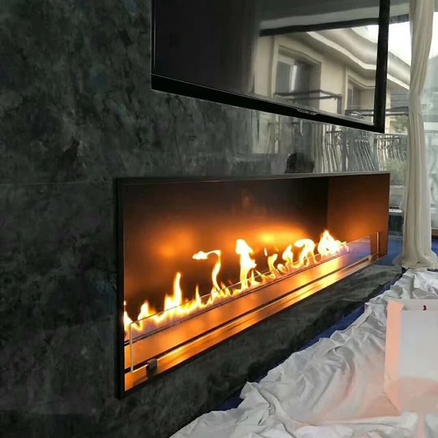 เตาเผาไบโอเอทานอลแบบติดผนัง ทูย่า ไวไฟ ไบโอคาไมน์ เตาไฟฟ้า ใช้เชื้อเพลิงชีวภาพ เอทานอล 1