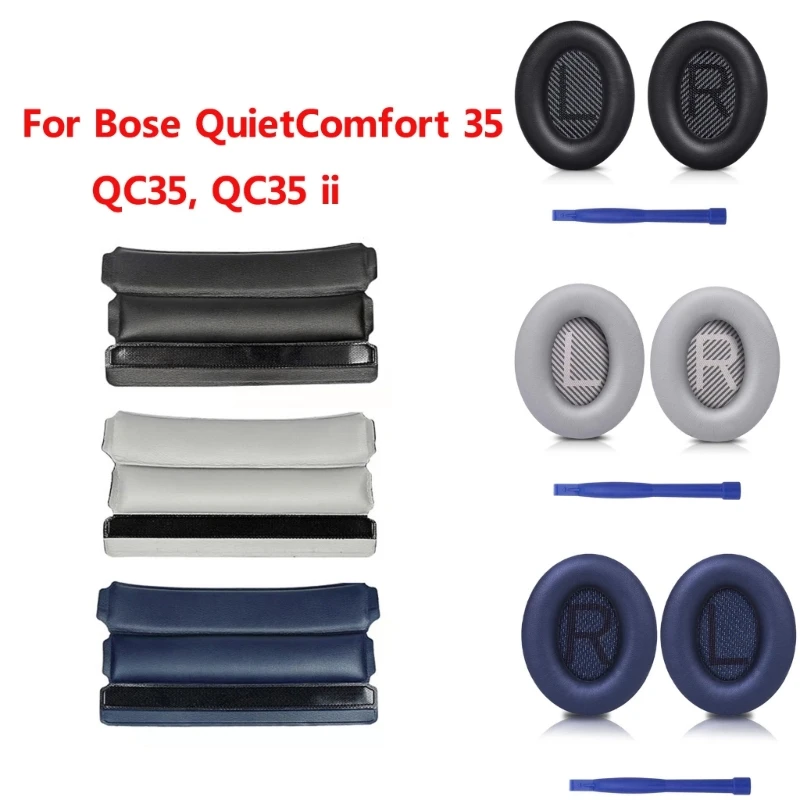 Cuffie Traspiranti Fascia Per Bose Quietcomfort 35 Qc35/Qc35 Ii Cuscinetti Auricolari Per Cuffie Cuscinetti Elastici Memory Foam