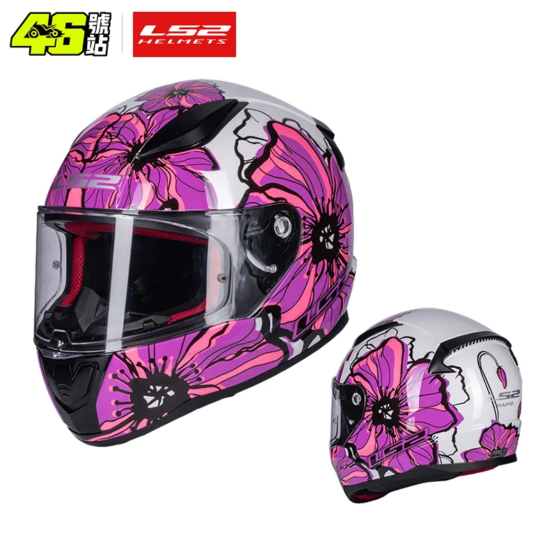 LS2 Rapid Casco Integrale Moto: Bianco, XS, Leggero E Sicuro Con Schermo Anti-Graffio - Foto 11