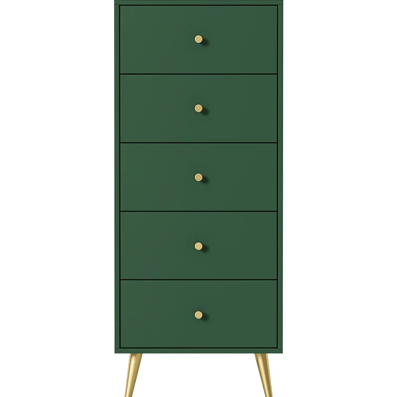 

YY Green Ultra-Thin 30cm Storage Bedroom Small Apartment Three Four Five Chest of Drawers