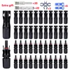 400/200/100/40/20/10 Pcs Photovoltaic Solar Connector Kit 1000V 30A Panel Solor Connectors for PV/MC Cable 2.5/4/6mm2 1