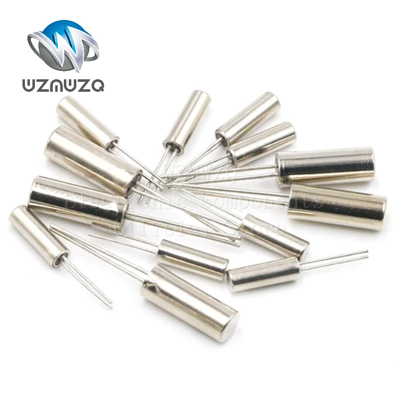 25PCS/Lot 32.768 KHZ 32.768K 3*8mm Cylinder Quartz Resonator 32.768KHZ Oscillator Quartz Crystal 12.5pF &plusmn;10ppm quartz resonator