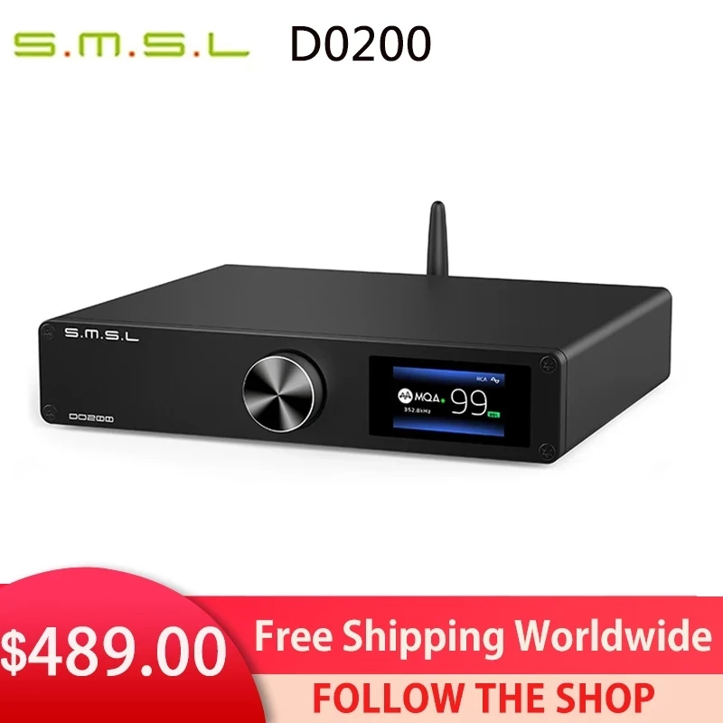 SMSL DO200 MQA аудио DAC ES9068AS * 2 XMOS Bluetooth 5 0 полное декодирование OPA1612 op amps DSD512 768KHZ 32Bit CD