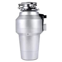 220V 560W Silver Food Waste Disposer Shredder Kitchen Waste Disposal Stainless Steel Garbage Shredder 1200ml 6 Grade Grind 2
