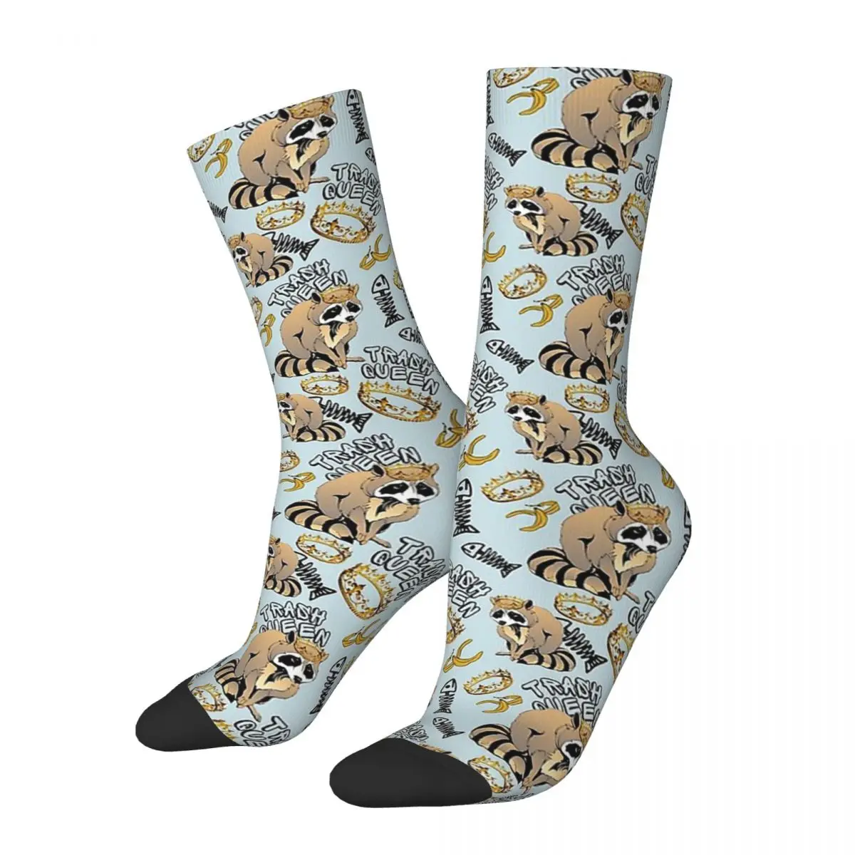 

Trash Raccoon Procyon Lotor Animal Unisex Winter Socks Warm Happy Socks street style Crazy Sock