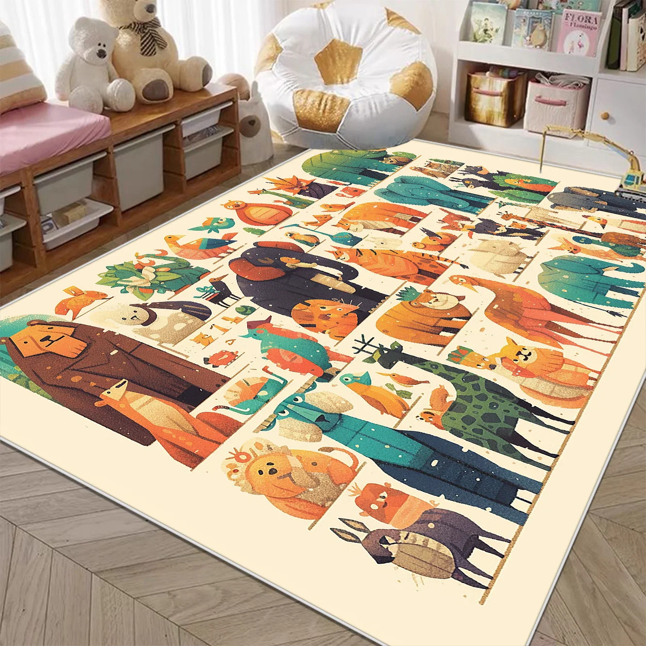 Soft Fluffy Children's Room Carpet Baby Early Childhood Education Crawl Non-slip Floor Mat Washable Kid Bedroom Decor Rugs Ковер 4