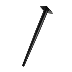 Sofas Cabinet Legs Hair Pins Round Tapered Table Replacement Metal Vintage Black Vanity Stool Feet Black Iron Support