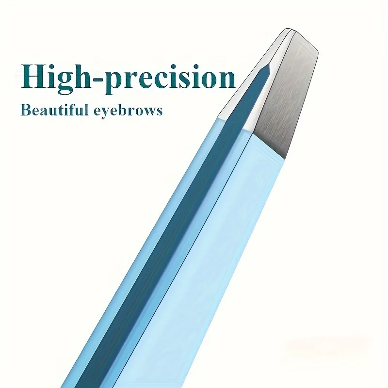 4-Piece Precision Stainless Steel Tweezers for Precise Eyebrow and Facial Hair Shaping - Facial Tweezers Set with Storage Bag 5