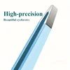 4-Piece Precision Stainless Steel Tweezers for Precise Eyebrow and Facial Hair Shaping - Facial Tweezers Set with Storage Bag 5