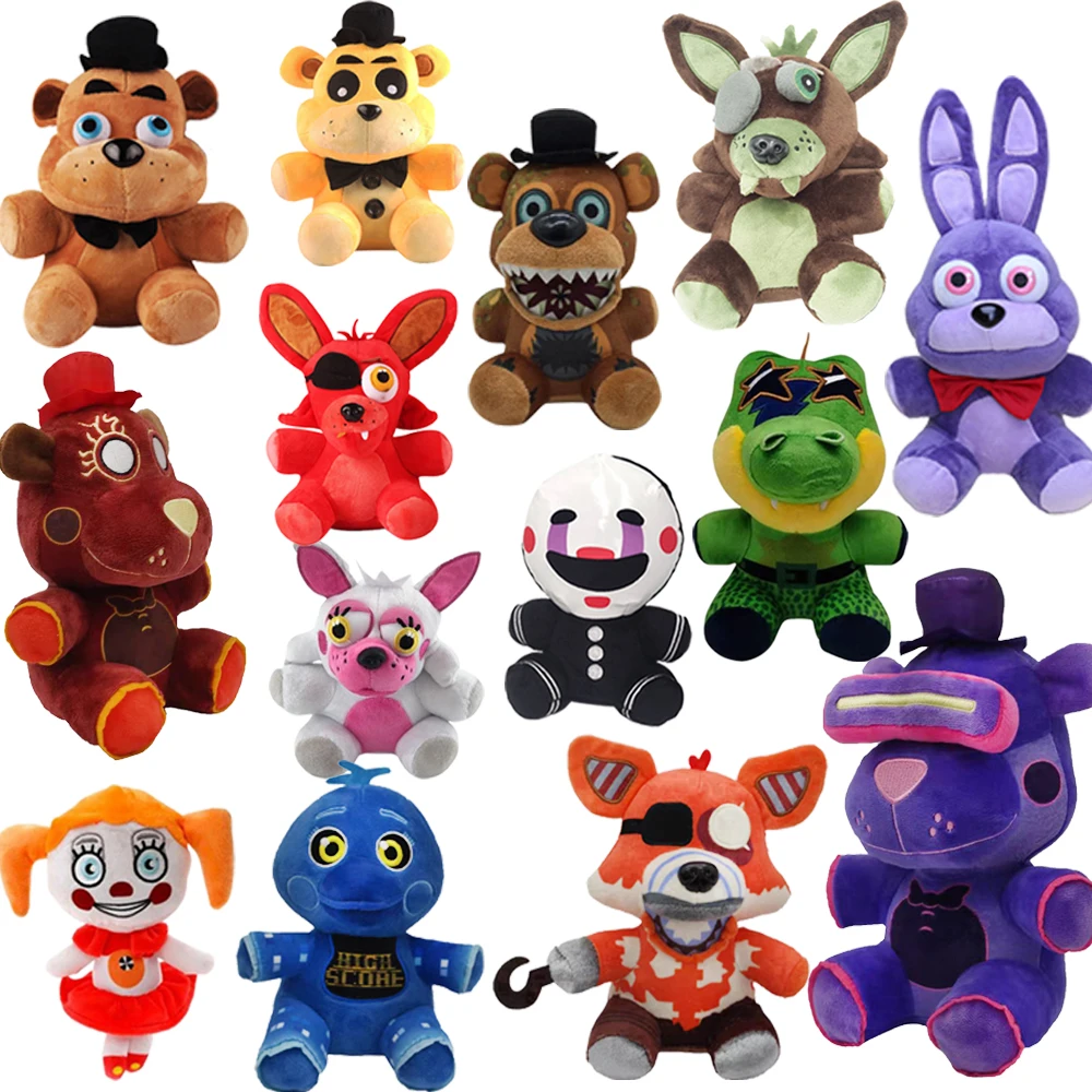 18cm FNAF Plush Toys Kawaii Freddys Animal Foxy Bonnie Bear Ribbit Stuffed  Plush Toys In Plush ​Birthday Gift for Kids - AliExpress