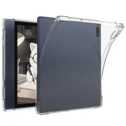 Transparent TPU Tablet Case with Pen Slot - Ultra - Thin Anti - Scratch Protective Cover (Red)