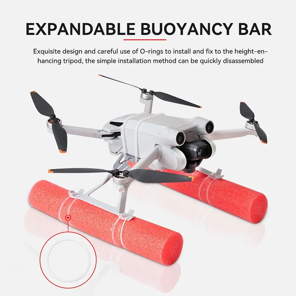 1 Set Buoyancy Bar Set Folding Flight Landing Gear Bracket Height-enhancing Tripod Compatible For Dji Mini 3 Pro 