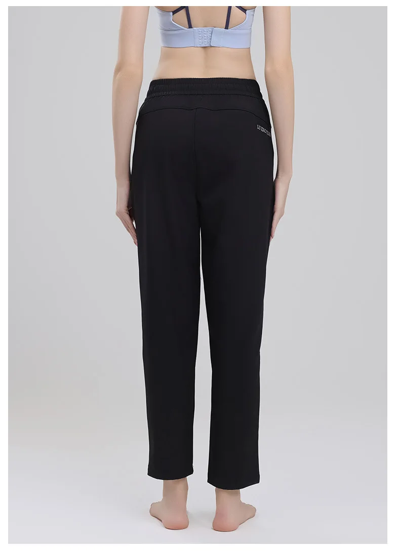 Sports Long Pants Women Loose Slim Fitness Training Pants Running High Waist Casual Yoga Wide Leg Drawstring Soft Loose