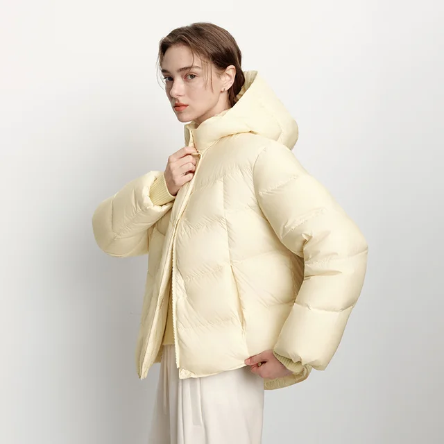 Semir Down Jacket Women Winter Down Waterproof Oil-proof Stain-proof Heat-Generating Anti-Static 2026 New Mid-Length Women 2