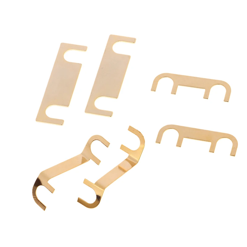 Speaker Pure Copper Connection Piece Four Column Double Line Sound 1Pair DIY Audio Junction Box Straight Piece Thick Copper