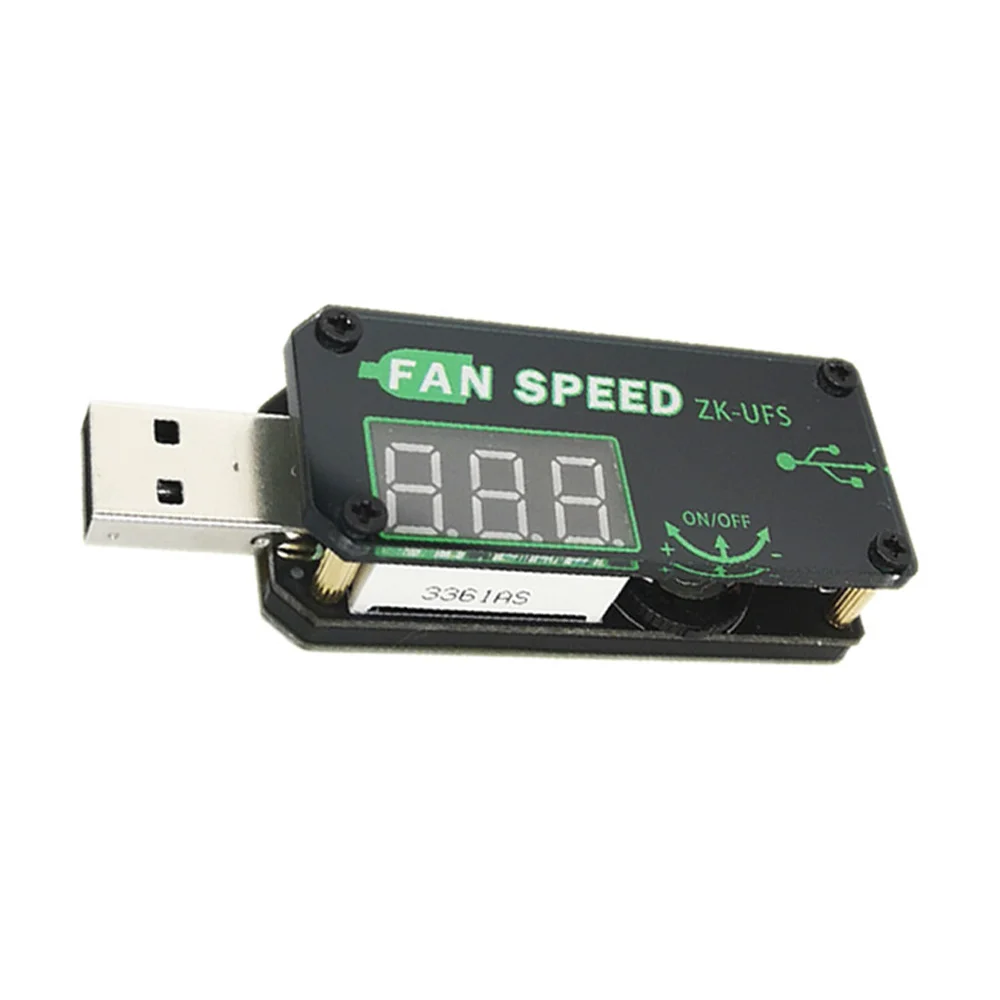 

5V 5W USB Fan Governor Speed Controller Adjuster Timer LED Dimming Module Voltage Adjustable Cooling With Shell Office Car