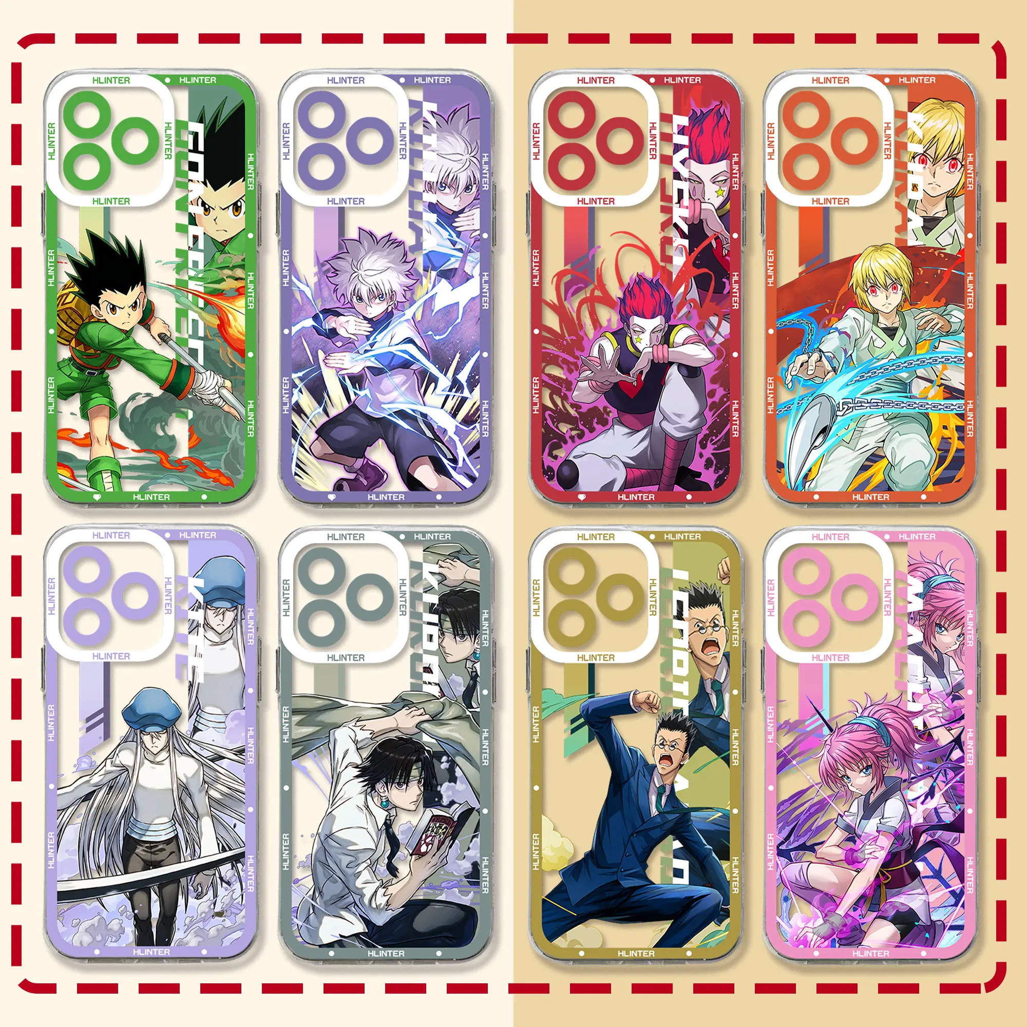 Hunter x Hunter Anime Clear Soft TPU Phone Case