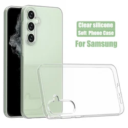 Transparent Silicone Soft Phone Case - Sleek Protective Cover - S22 Ultra (Clear Case)