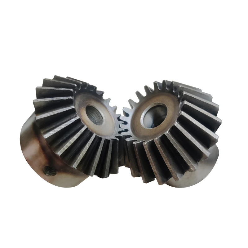 2pcs Bevel Gear 1.5M 16Teeth Inner Hole 6/8/10/12 mm Gear 90 Degrees Meshing Angle Steel Gears Screw Hole M5