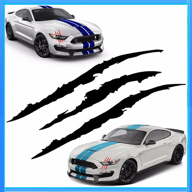 Car Stickers Ghost Claw Car Hood Vinyl Sticker Creative Modification Reflective Stickers Devil Paw Scratches Decoration