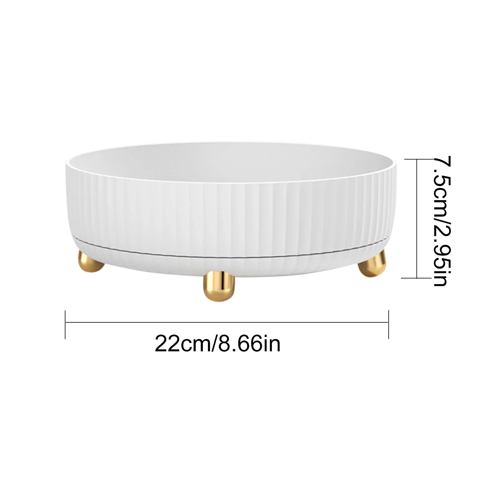 360 Rotation Non-Skid Spice Rack Pantry Cabinet Turntable with Wide Base Storage Bin Rotating Organizer for Kitchen Bathroom