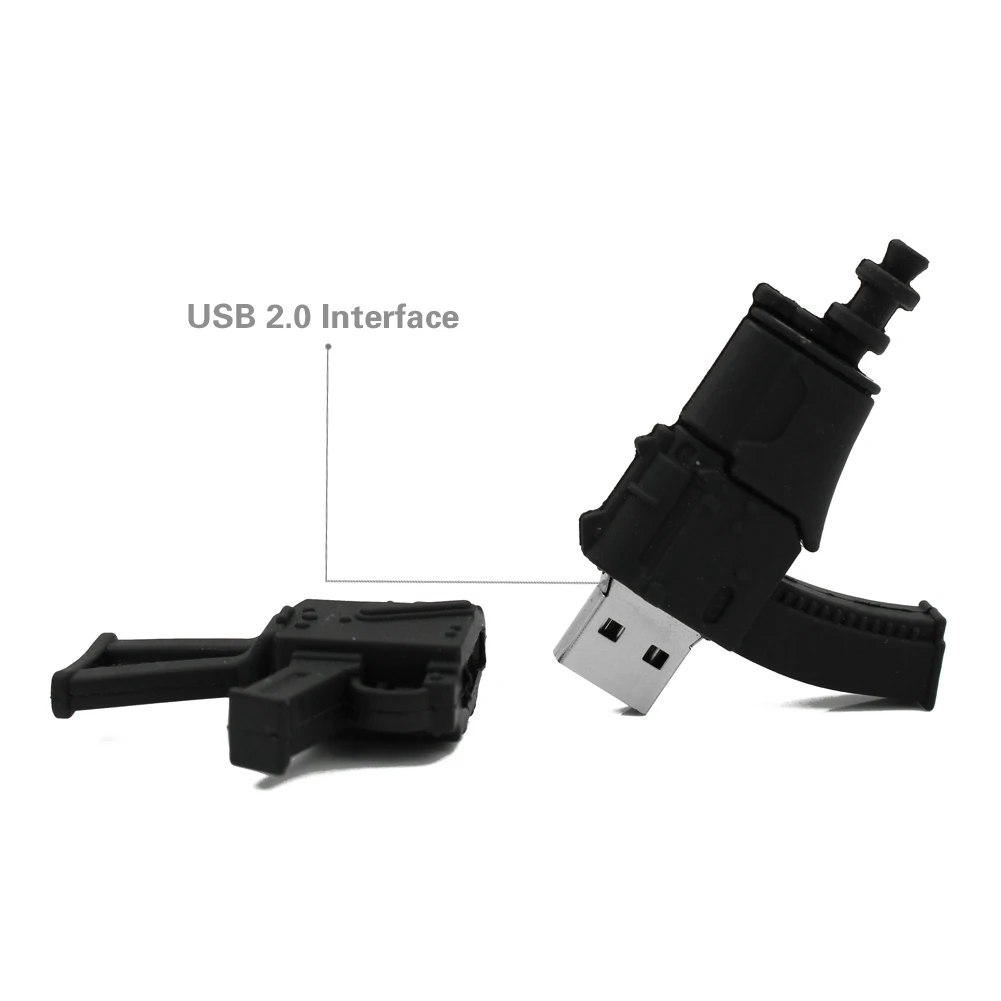 suntrsi usb flash drive gun modelo dos desenhos animados pen drive usb memória vara presente para pc