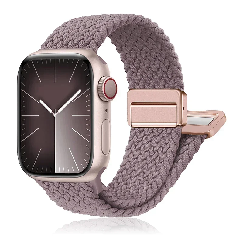 Braided Loop Magnetic Buckle Band for Smartwatch - Elegant and Adjustable Strap Bracelet