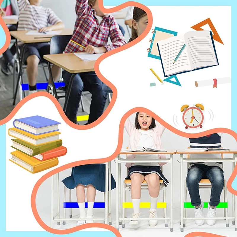 10Pack Chair Bands Set Kit For Kids With Fidgety Feet Set Rubber Bands For Chairs Legs For Kids, 11.8 X 2 Inch 5