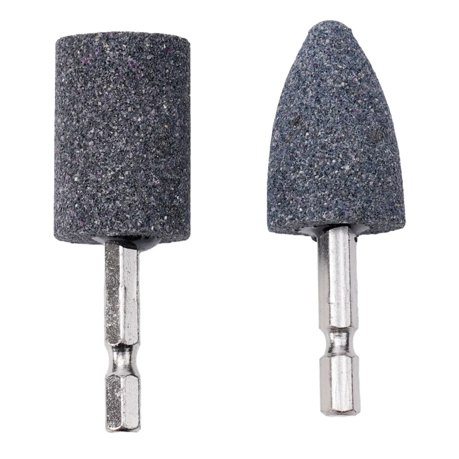 Tool Grinding Head Practical Hexagonal Shank Sharpening Head Tool Brown CorundumCone Grinding Drill Wheel