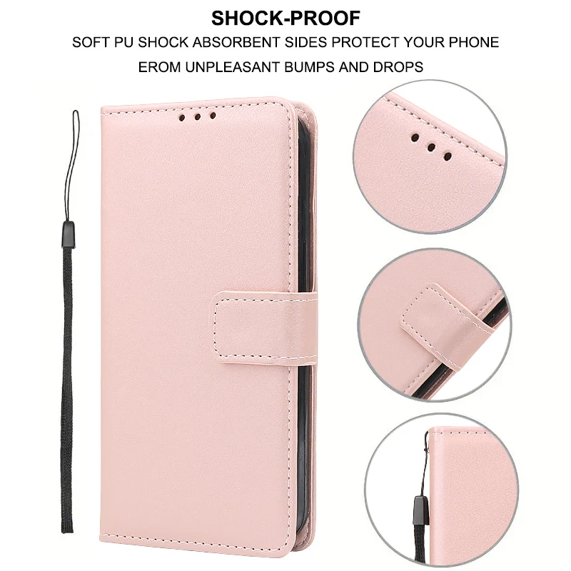 Leather Flip Wallet Phone Back Cover